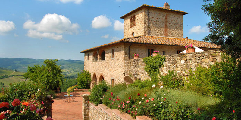 Exterior of Villa Pecille