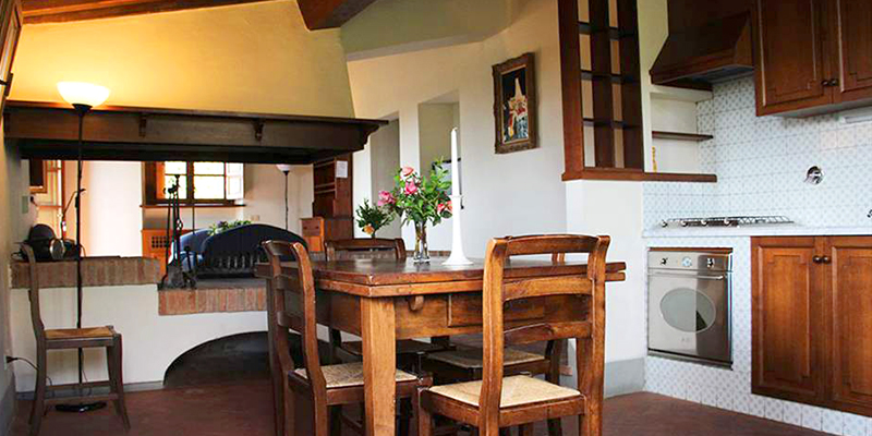 Dining area at La Vigna