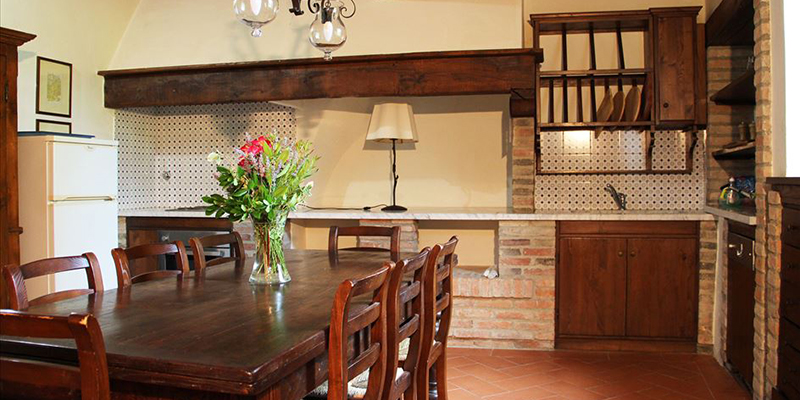 Spaceous kitchen at Il Ciliegio