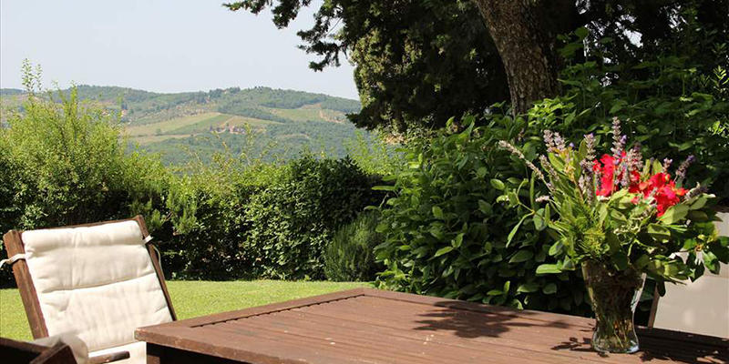 terrace view at La Capanna