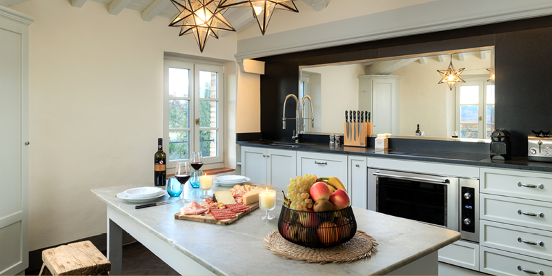 Spectacular kitchens at Villa San Marcellino