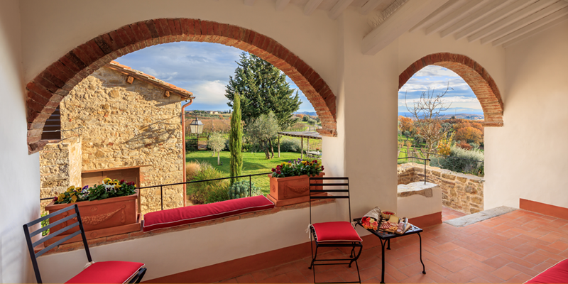 Charming patio at Villa San Marcellino