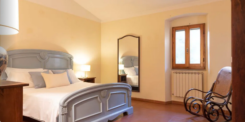 grand, romantic bedrooms with timeless views, Villa Ortensia